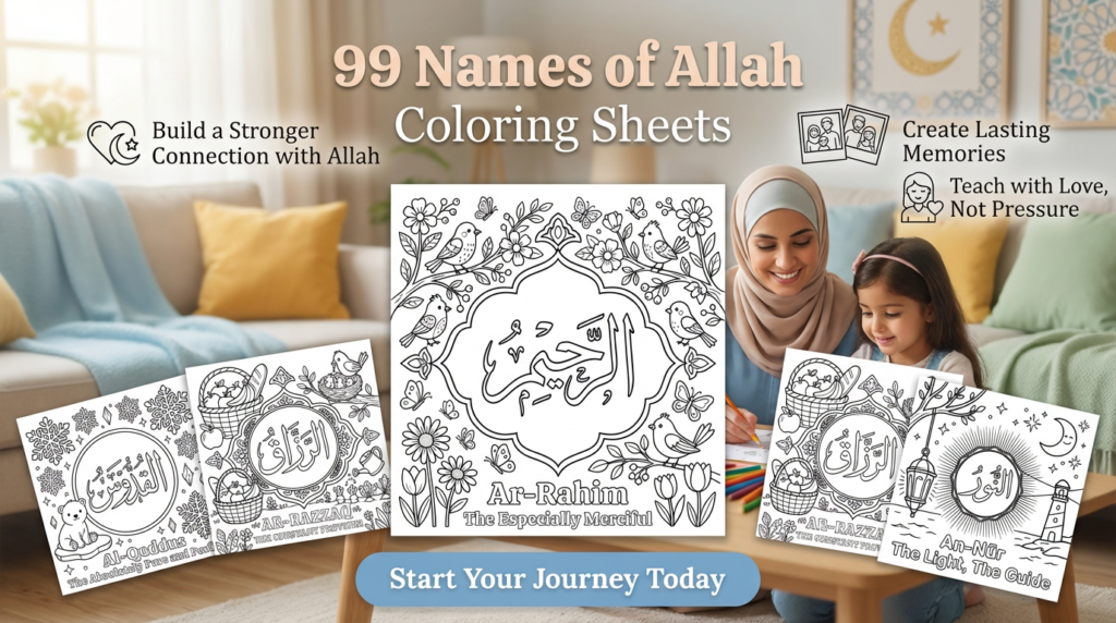 busy mum coloring sheets marketing mockup 4