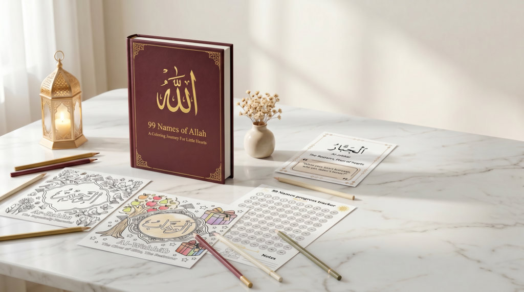 99 names of allah coloring journey