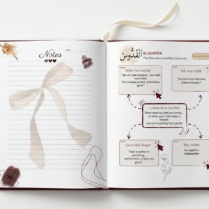 luxury overhead islamic parenting guide mockup (corrected)