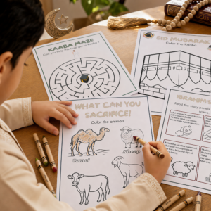 4k eid learning moment child using islamic activity pack v2