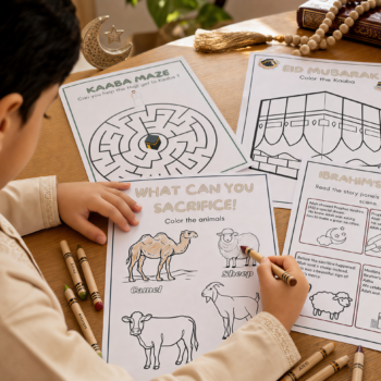 Home 4k eid learning moment child using islamic activity pack v2