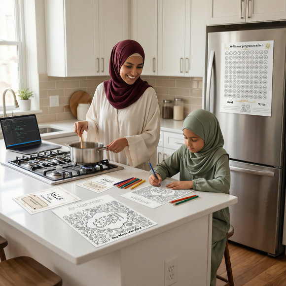 4k islamic kitchen scene variation 2